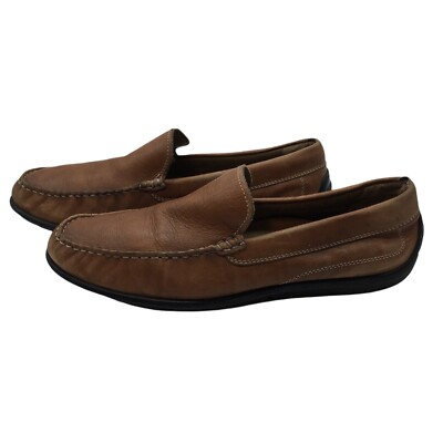 ECCO Men\'s Driving Loafers Shoes Size EU 44‎ US 10-10.5 Leather Brown Wide Men main image 4