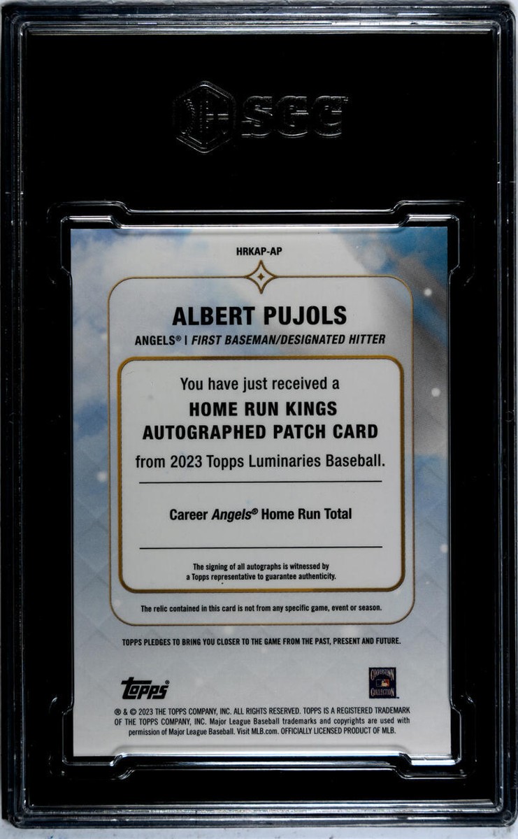 topps LUMINARIES Pujols プホルス　サインカード　auto topps LUMINARIES Pujols プホルス サインカード auto
