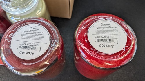 🔥7 x New🔥 Yankee Candle 22 Oz Large Jars + Free Candles - Picture 17 of 20