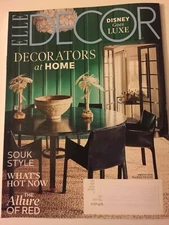 Elle Decor Mar 2018 Decorator At Home, Disney Goes Luxe  FREE SHIPPING 136 pages