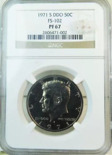 1971 S Kennedy half dollar NGC PF67 *FS102 DDO* BR