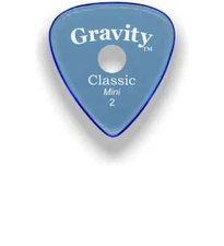 Gravity Classic Master Finish Mini Guitar Pick 2.0mm w Single Round Hole