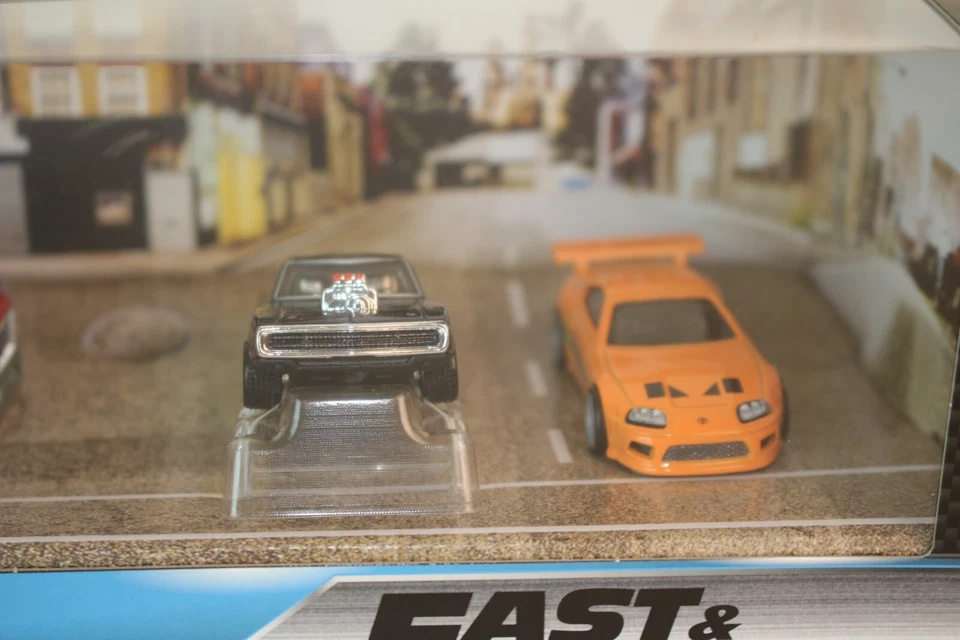 Hot Wheels Premium Fast & Furious, Jetta, Supra, Charger & Carry on Truck - Image 3 of 4
