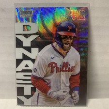 2022 Topps StadiumClub Chrome Dynasty Wave Refractor #1A Bryce Harper Phillies🔥