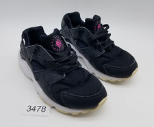 Nike Air Huarache Run GS Girl's Size 6.5Y Running Shoes Black Pink