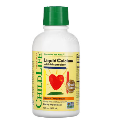 ChildLife Essentials, flüssiges Calcium mit Magnesium, Orangengeschmack, 474 ml
