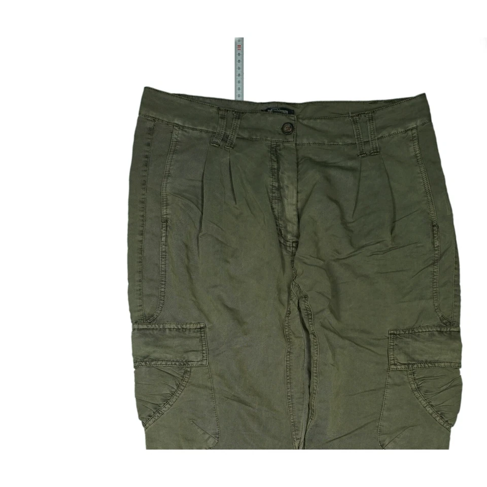 Minimum Damen Jeans Hose Cargo Chino Viscose Sommer Gr 40 L30 army grün dünn NEU - Bild 2 von 4