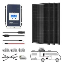 600 Watt Monocrystalline Solar RV Kit 50a MPPT Charge Controller 3x200W 50A Kit