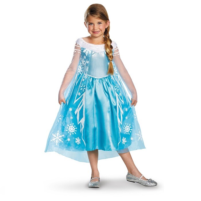 Disfraz De Fiesta De Puzzle Carnaval Frozen Princesa Elsa Deluxe Talla 3-4 Años