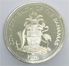 New Listing1976 Bahamas Islands $5 Dollars Proof Large World Silver Coin 925 Sigma Test