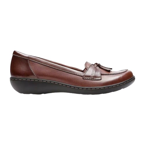 Mens FootJoy Brown Leather Slip On Comfort Tassel Loafers 