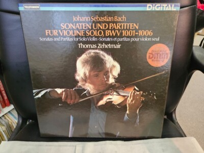 Zehetmair Violin Bach Partita & Sonata 2 LP Box Telefunken 6.35621 ED 1 - 1983