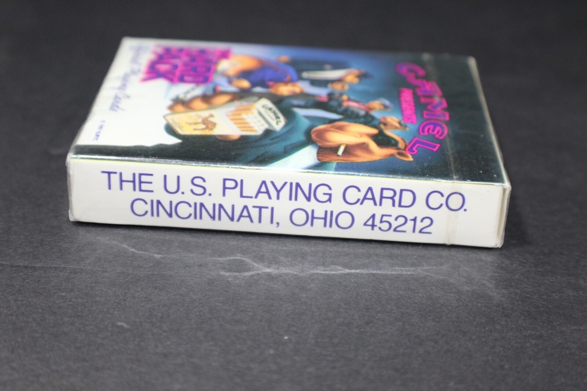 Vintage 1991 Joe CAMEL The Hard Pack Playing Cards (qty 2) FACTORY