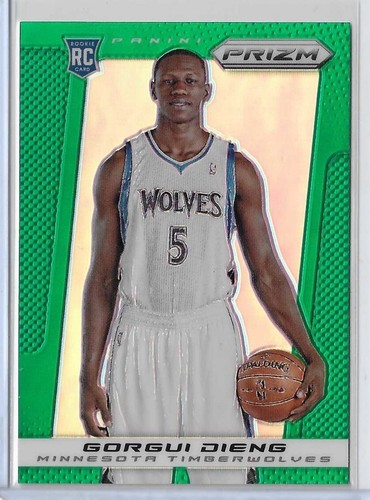 2013-14 Panini Prizm Gorgui Dieng Green Prizm Rookie Card #294 Timberwolves RC