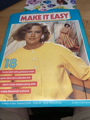 Marshall Cavendish Make It Easy 80 s Vintage Schnittmuster NO 18