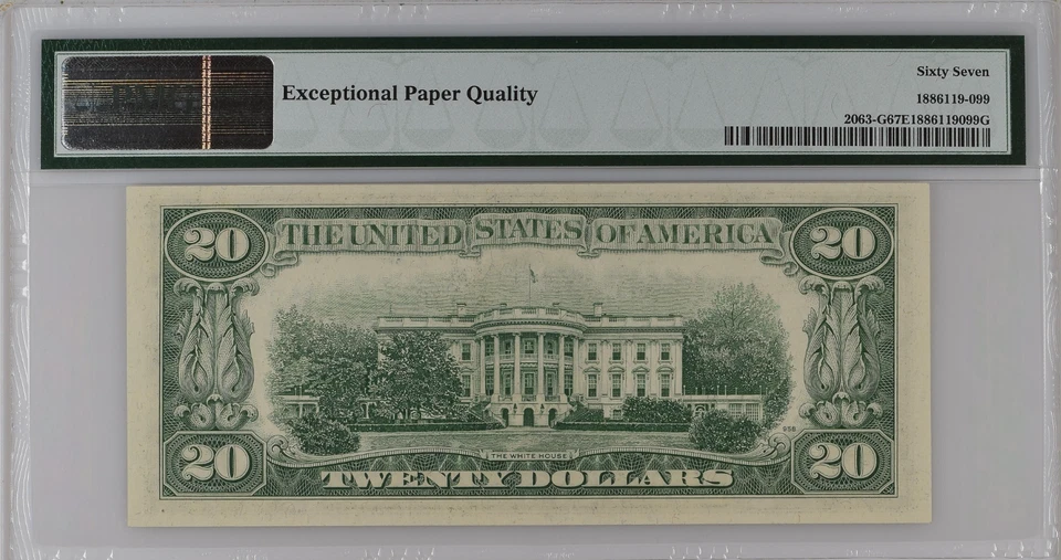 USA, 1950, Federal Reserve Note Chicago, $20, PMG 67 EPQ, Superb Gem unc - Image 3 of 4