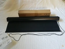 Zebra Roller Blinds 100% Blackout Waterproof Fabric 32" x 72" Solid Black