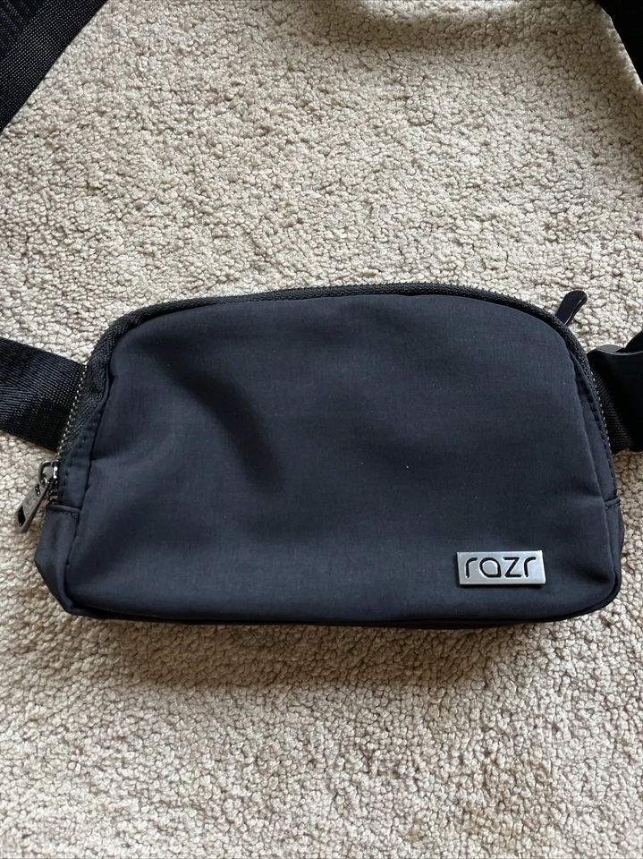 NEW Motorola Razr Cell Phone Waist Fanny Pack & Crossbody Bag Case BLACK MSP $35 - Image 2 of 4