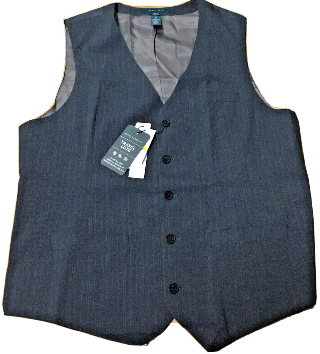 8950 Perry Ellis Мужской приталенный жилет-стрейч для костюма серый Средний 5790₽