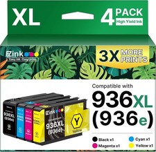 E-Z Ink 936XL 936e 936 Ink Cartridges for HP Printers Replacement for HP 936 ...