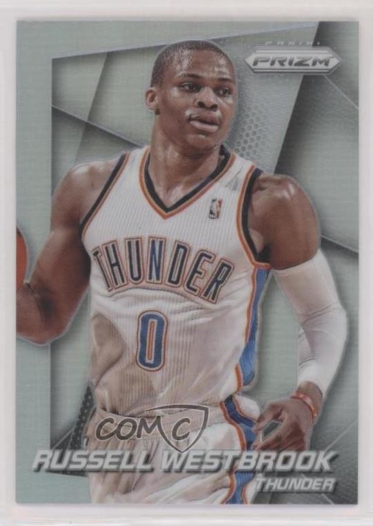 2014-15 Panini Prizm Silver Prizm Russell Westbrook #52 2f4
