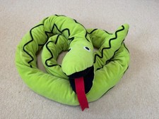 IKEA Schlange ALLEBY Stofftier groß und grün 235 cm