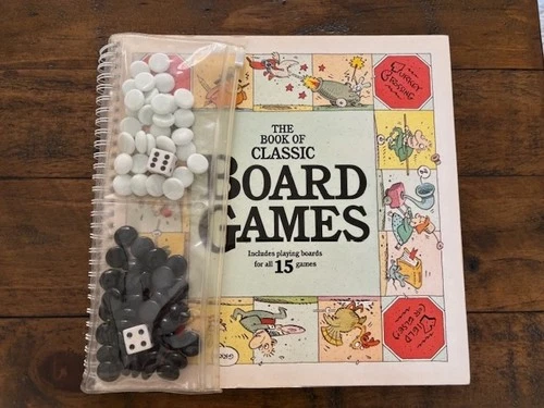 Vtg 1991 Klutz Press Book of 15 Classic Board Games Includes Playing Pieces