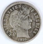VG/F 1910 D Barber Dime