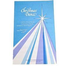 Christmas Dance Choral Piano Vocal SATB Score Sheet Music Adult Child Choir 1977