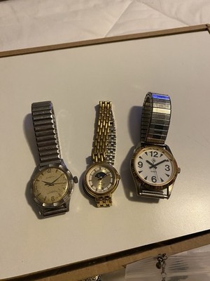 Vintage 3 Piece Watch Lot - Austin Mathey Tissot JLA For Repair Restoration