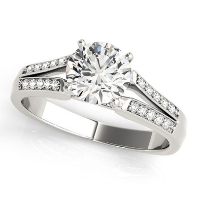 Preisvorschlag! 2 kt DE/VS Lab Grown Rundschliff Diamant Verlobungsring in Platin