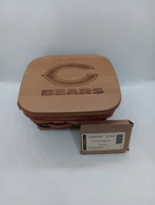 Longaberger Chicago Bears NFL Basket. Hand Signed With Longaberger Tie On