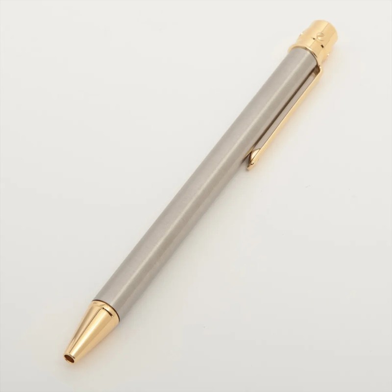 [Ebay Live] SB08-1331 Cartier Santos Ballpoint Pen Silver & Gold