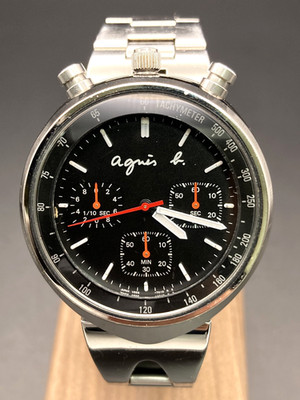 [Exc+5] Seiko Agnes B V655-7010 Herrenuhr Bullhead Chronograph Zusammenarbeit