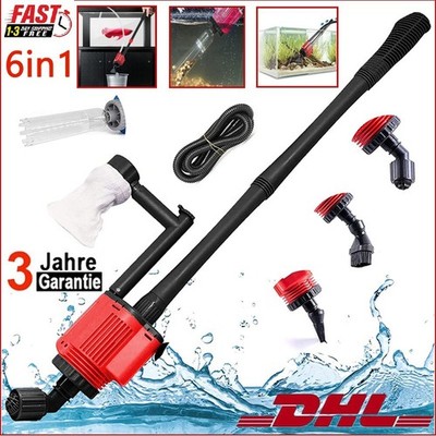 Elektrische Aquarium Bodenreinigung Reiniger Staubsauger Kiesreiniger Pumpe Set