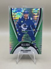 Jake DeBrusk 2025-26 UD Allure Hockey Green Quartz #'d /99 Vancouver Canucks