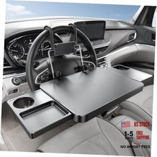 Large Car Steering Wheel Tray Back Seat Headrest Tray with Phone Holder,