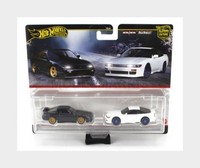 Mattel Hot Wheels HBL96-979Q-JBK96 Nissan - Set 2X 180SX Type X Coupe + Sileight