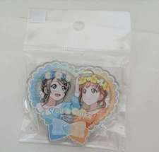 Love Live Aqours You Watanabe Chika Takami Glitter Acrylic Badge