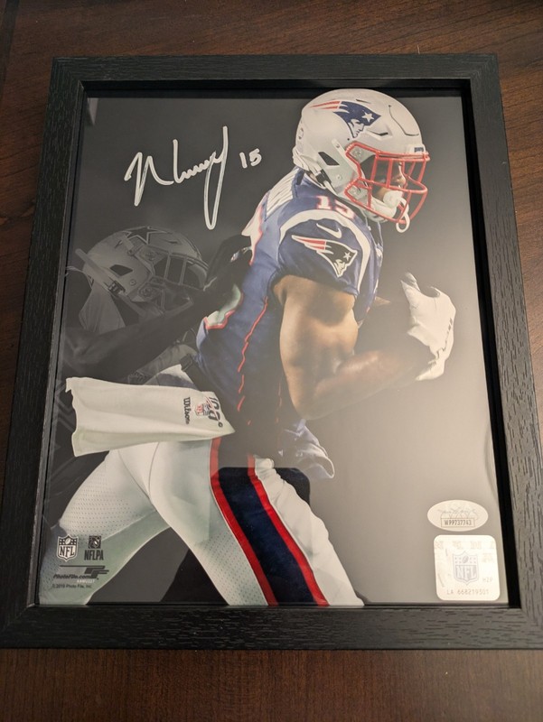 N'Keal Harry Signed Autographed Framed 8x10 Photo With COA New England Patriots