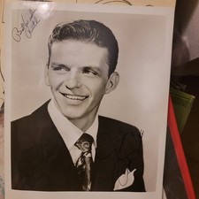 Beautiful Frank Sinatra Signed Photograph 1940s Inscribed 8x10 Original 
