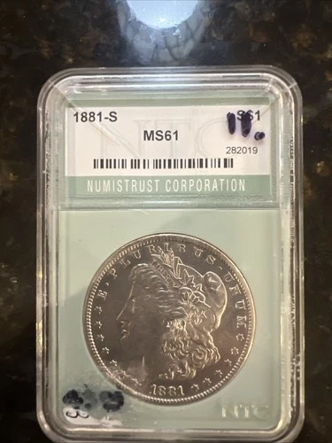 1881 s morgan silver dollar ms 61