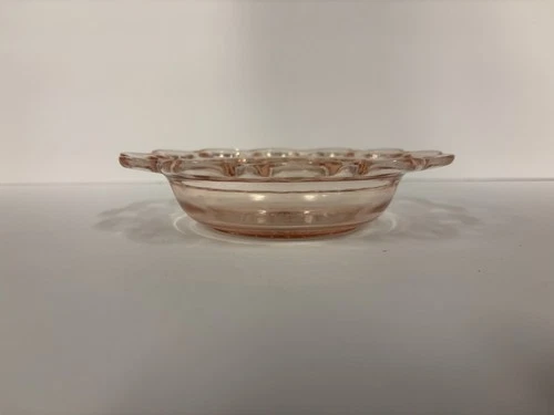 Vintage Anchor Hocking Serving Bowl, Old Colony Open Lace, Pink Depression Glass