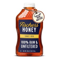 100 Pure, Raw Unfiltered Honey, 40 oz All-Natural Sweetener Rich Flavor ...