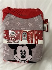 Holiday Pajama Minnie Mouse Set Mom Red Pjs Family 2-piece Size Small Disney
