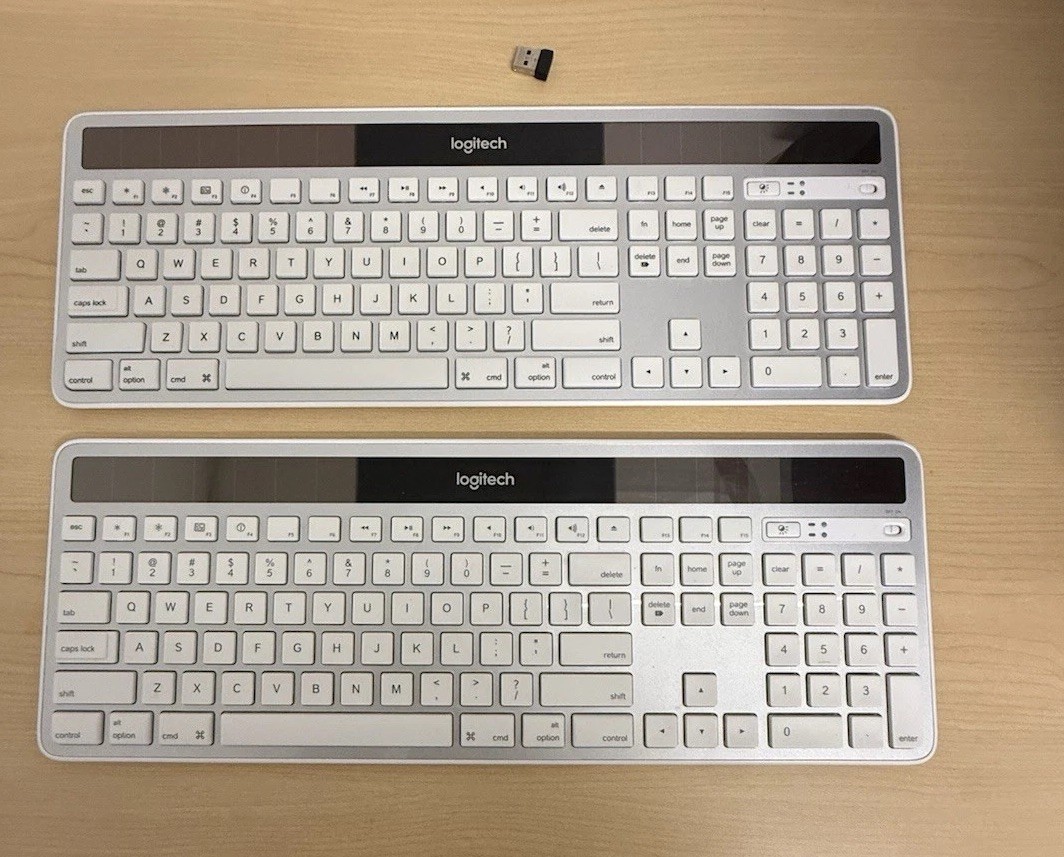 Logitech K750 Wireless Solar Keyboard with Dongle Compatible