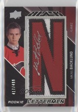 2009-10 Upper Deck UD Black Rookie Lettermen 417/499 Mikael Backlund #61 0o5t