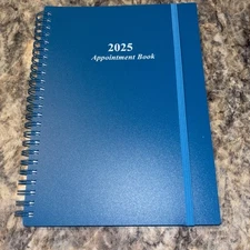 2025 Weekly Appointment Book Teal – Hourly Planner, 6.4"x8.5", January-December