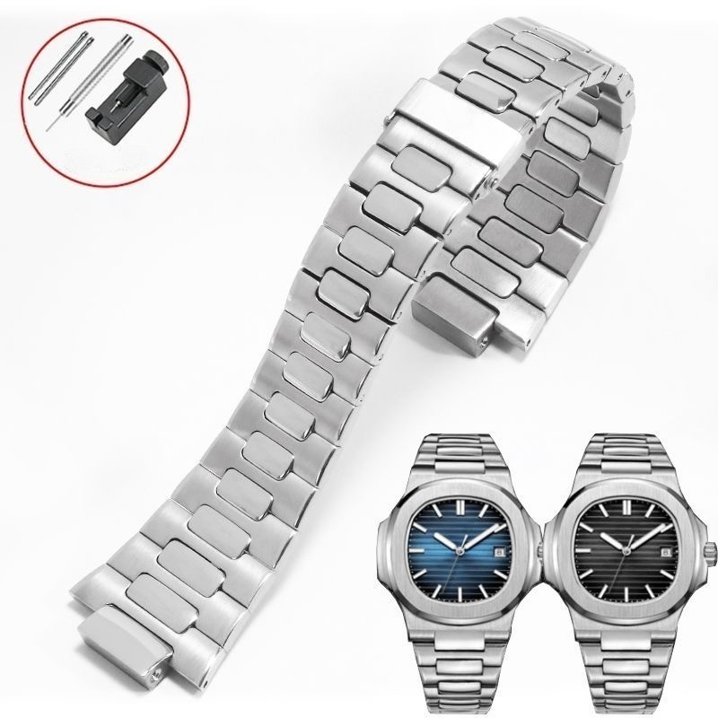 25x13mm Stainless Steel Watchbands For Patek Philippe Nautilus
