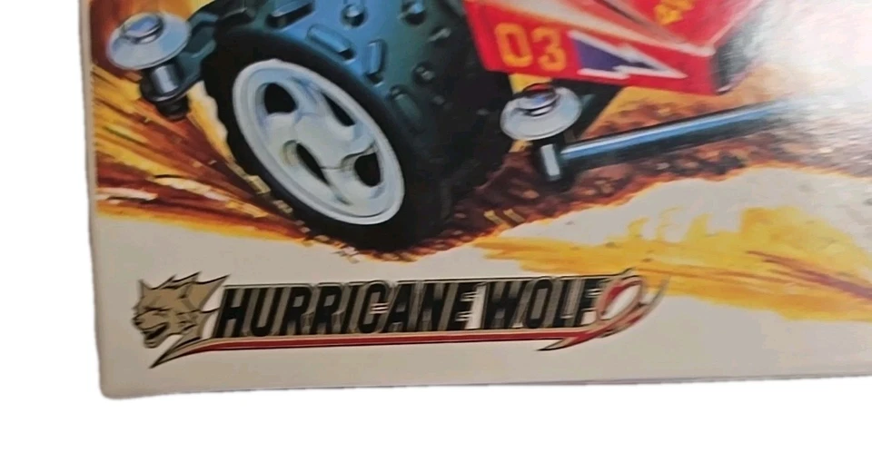Bandai Super Hyper Racer 4WD #3  Hurricane Wolf 1989 Model No 9020 Motorized - Image 3 of 4